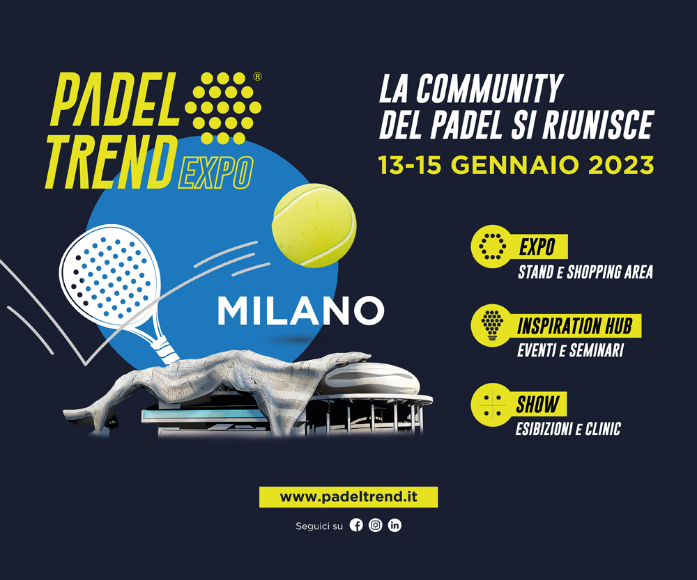 Padel Trend Expo: over 18,000 attendees in Milan for the first major italian event dedicated to the Padel universe